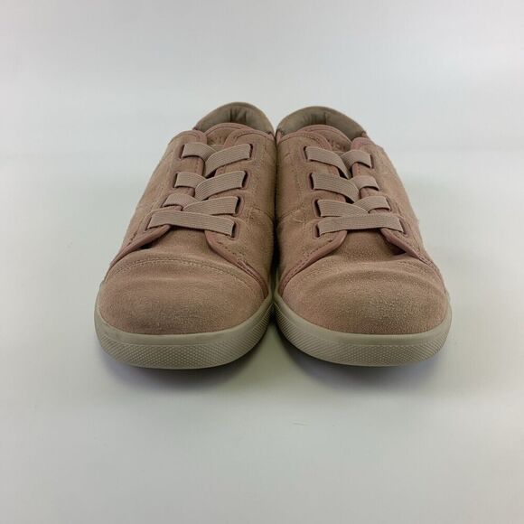 Vionic Jean Suede Sneaker Slip On Pink Comfort Leather No Lace Up Womens 8.5 - Picture 3 of 13